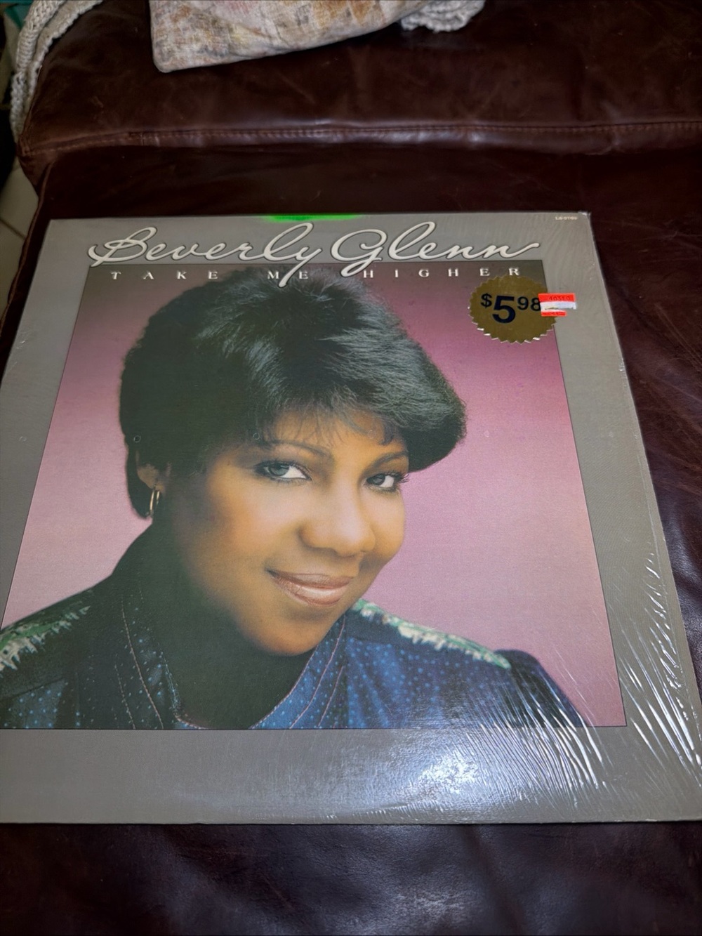 vinyl LP album by artist Beverly Glenn titled "Take Me Higher," 1980